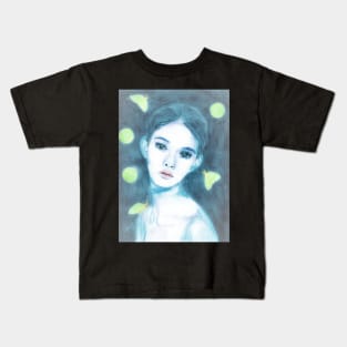 Moth Girl Kids T-Shirt